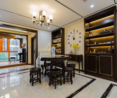 中式风格三居室装修案例解析——风华天城136.79平米装修成本分析